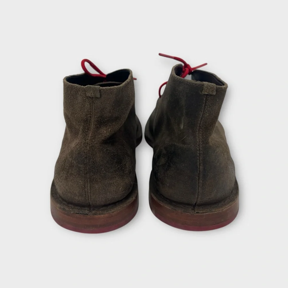 Cole Haan Brown Distressed Leather Paul Chukka Boots C09565 Men's US 13 M‎ Nice!